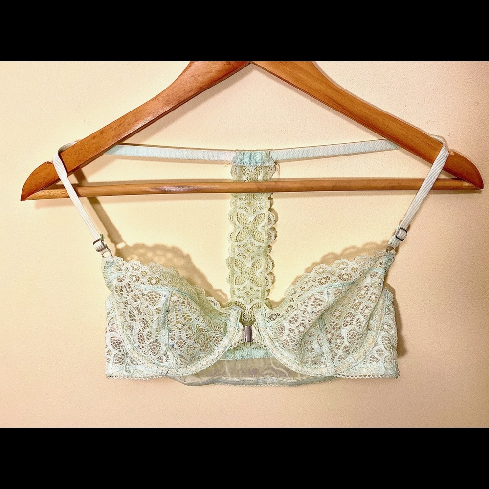 Victoria’s Secret Dream Angels Teal w sparkles 34B